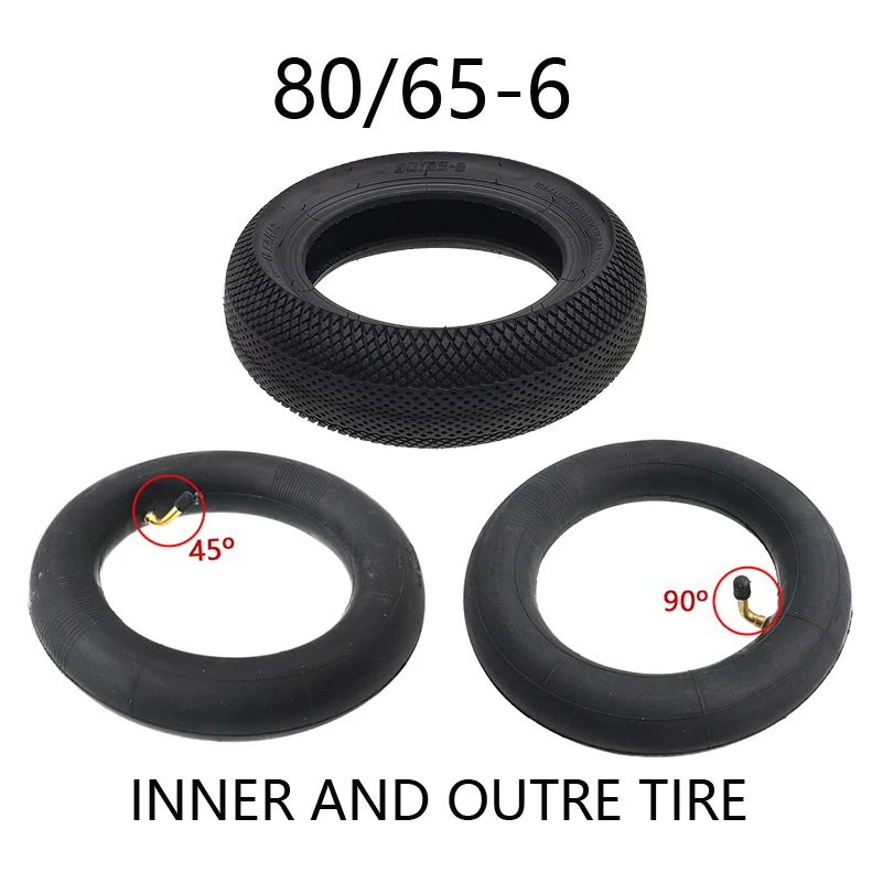 

Hot Selling 80/65-6 Inner Outer Tyre，for Kugoo M4 Pro Quick 3 Zero 10X Electric Scooter, inner tire 10x2.50 Replace Tire Parts