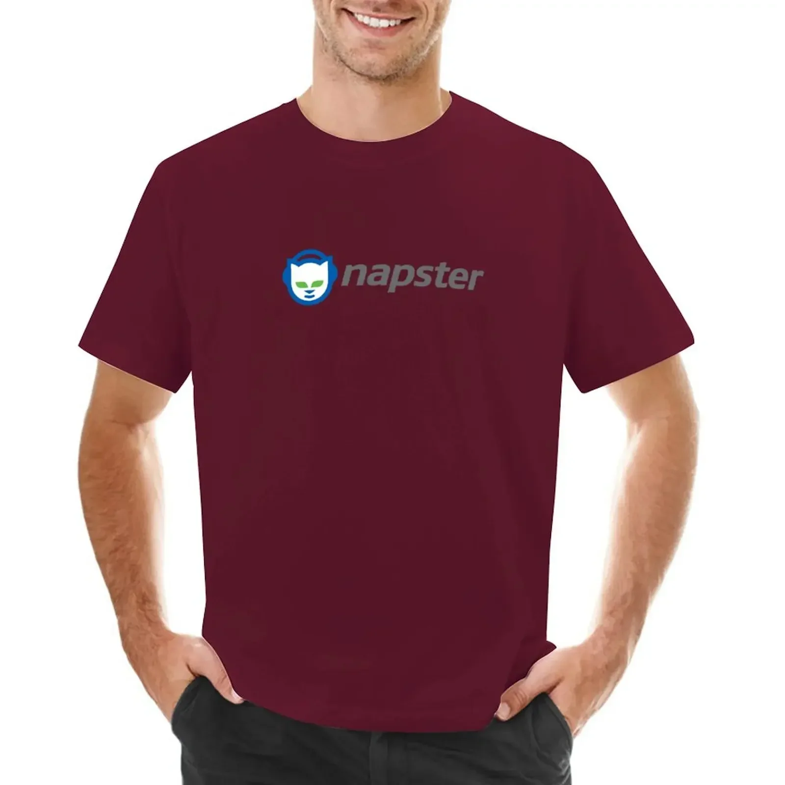 2024 Napster Original Vintage File Sharing Millennial Dial Up Modem Computer Introduction T-Shirt oversize summer top Men's