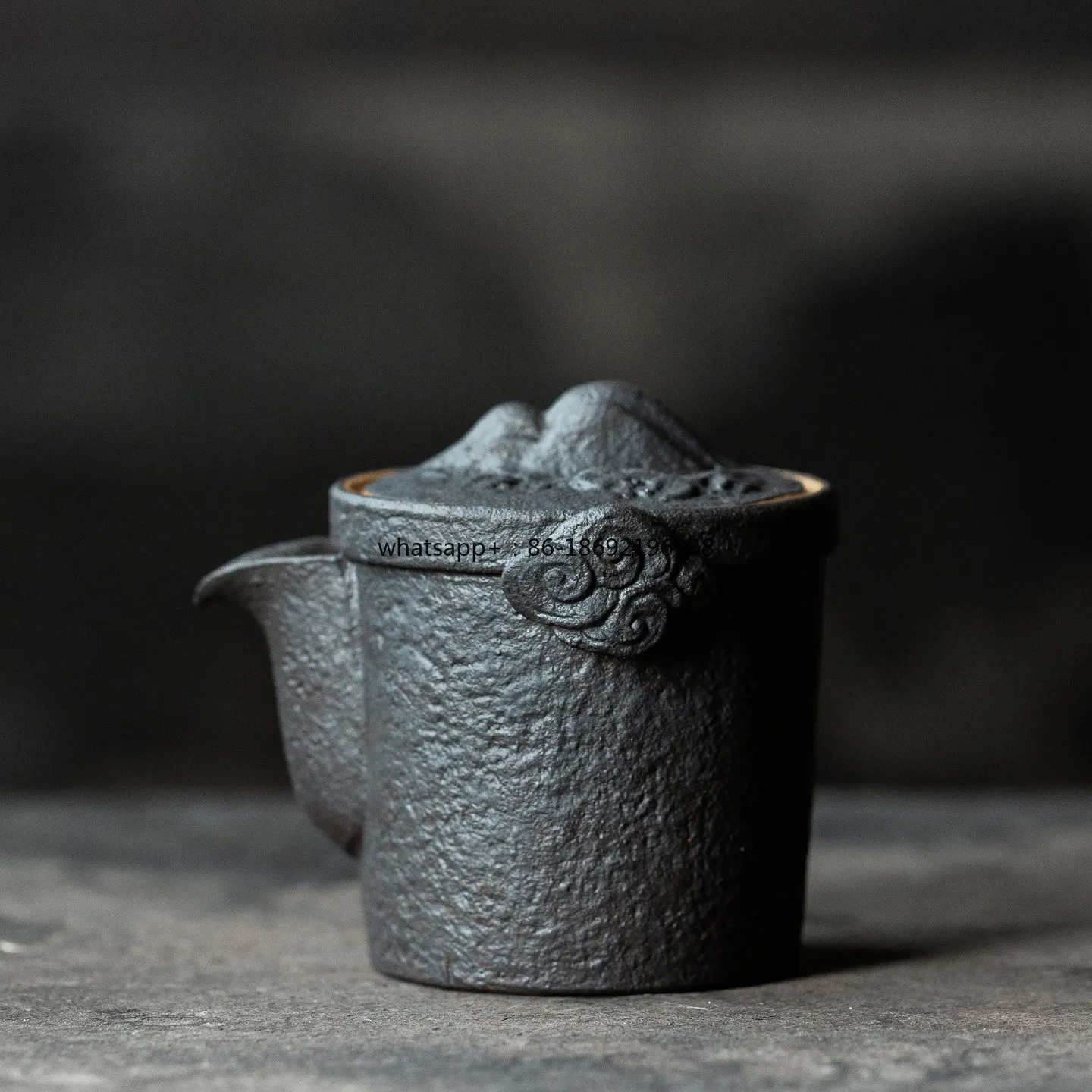 Handmade Coarse Pottery Teapot Ceramic Kung Fu Tea Set Household High-end Single Pot Filter Tea Brewer Single