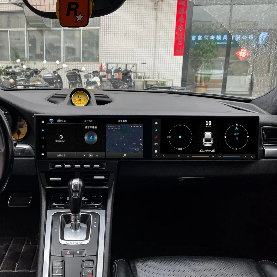 

Carplay 12.3+12.3 Co-pilot Screen Android13 For Porsche 911 12-20 Car GPS Navigation Multimedia Player Car Radio Android carplay