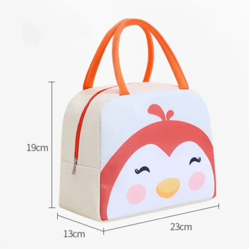 Przenośna izolowana termiczna torba na drugie śniadanie Cute Cartoon Picnic Food Storage Lunch Box Torby termoizolacyjne Tote dla kobiet Dziewczyna