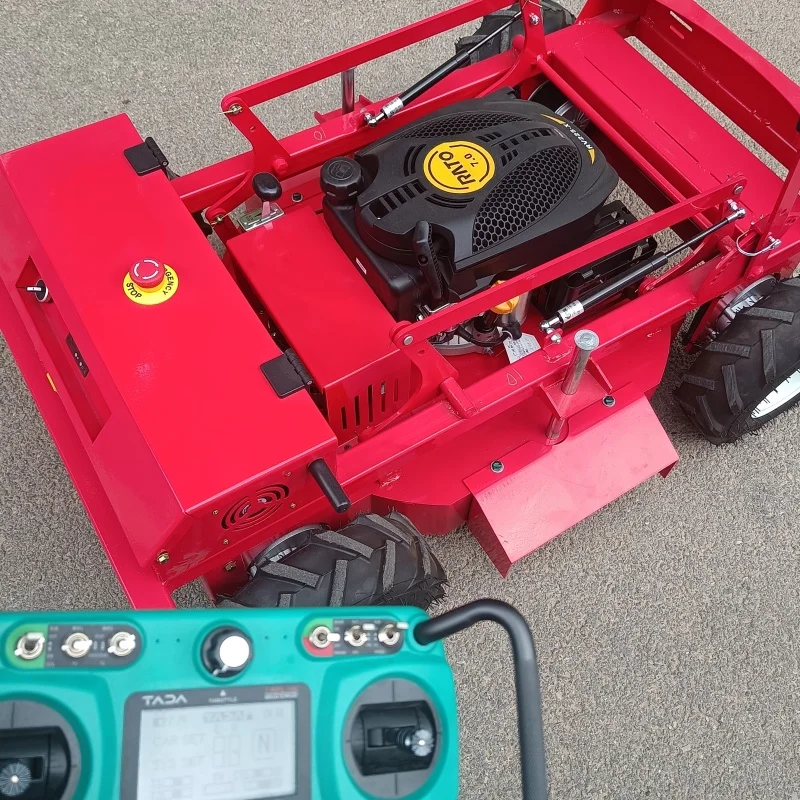 

All-terrain God of War! Factory direct sales of wheeled remote control lawn mowers, four-stroke Euro V emission standard