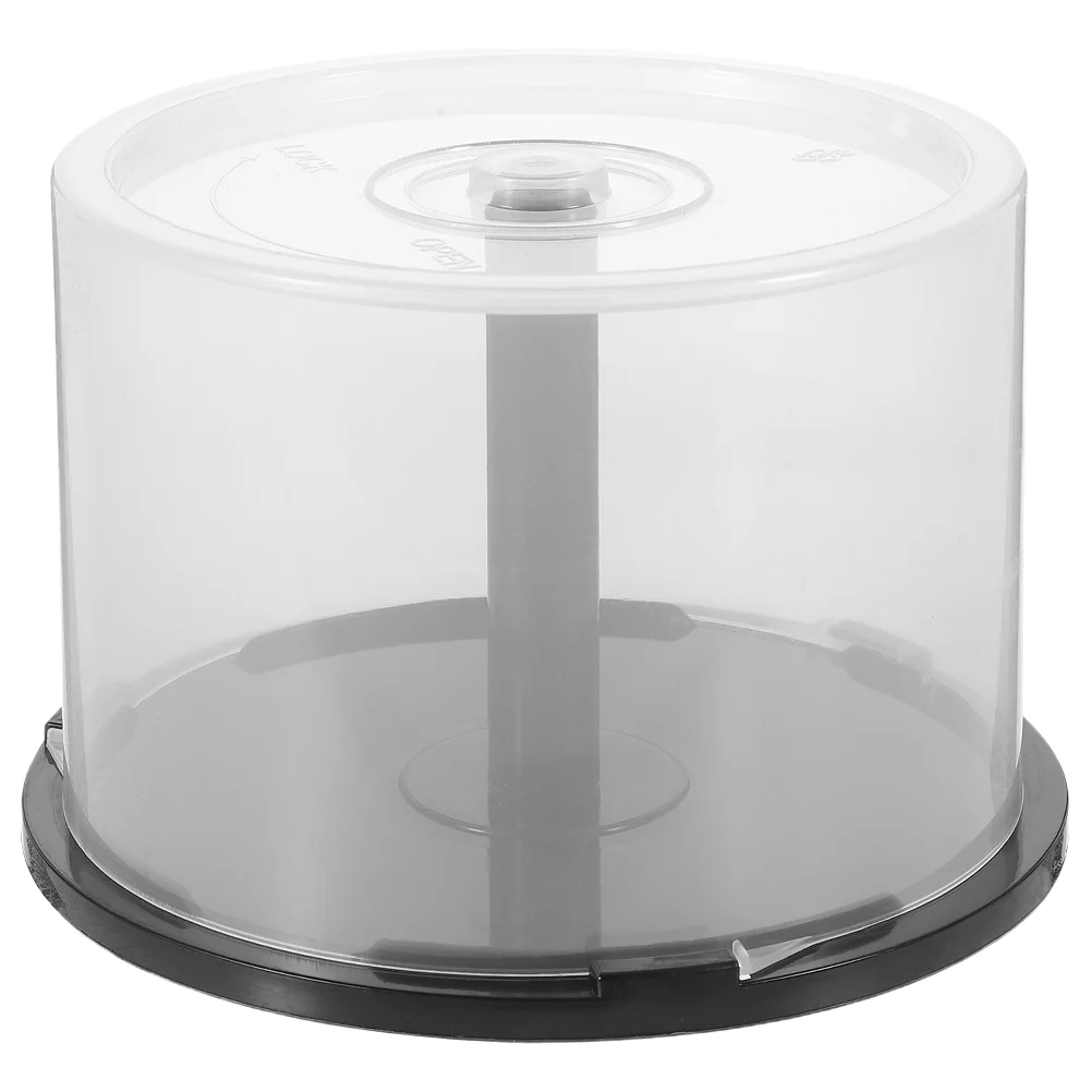 CD Storage Bin Adjustable Clear Paper Protectors Jumbo Tray Fleece Holder Empty Bucket Dvd