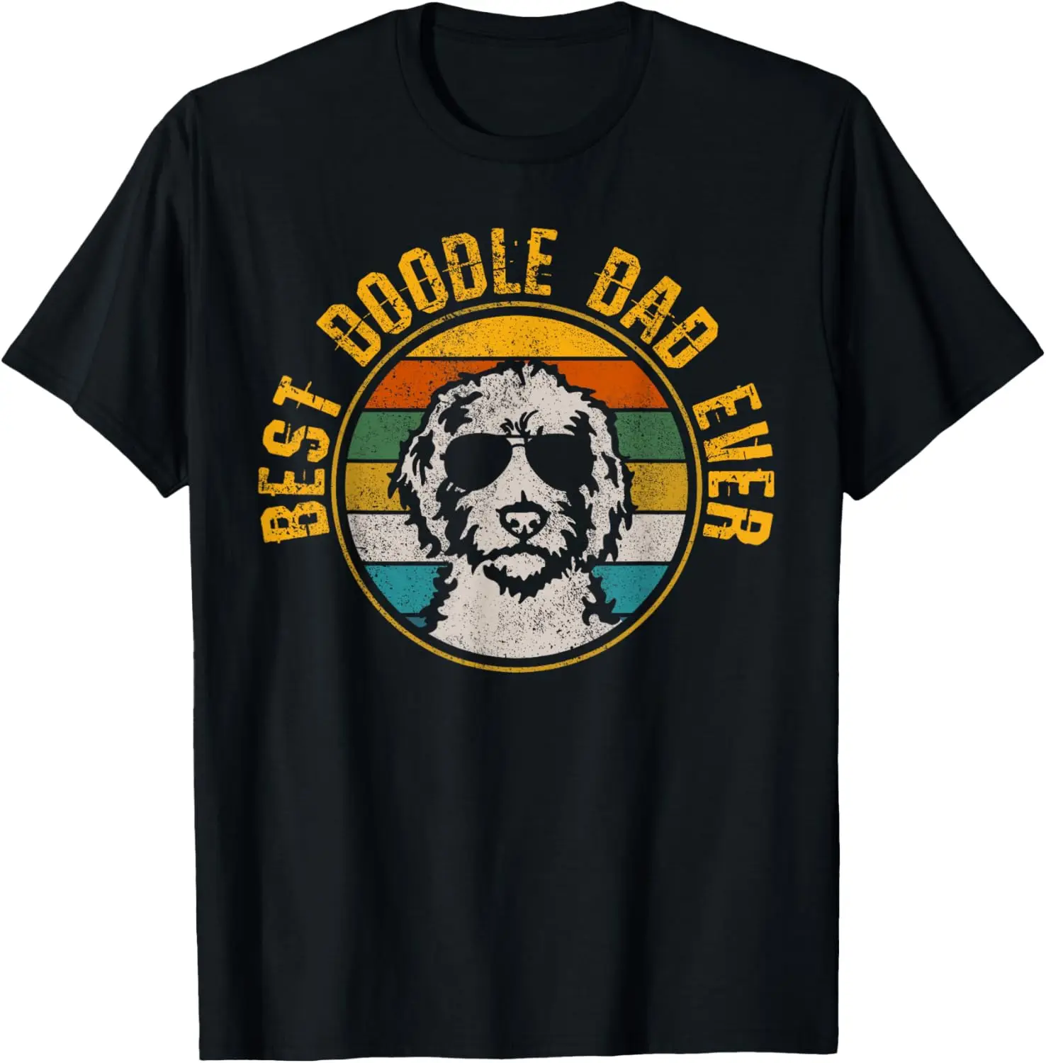 

Best Doodle Dad Ever - Vintage Dog Golden Doodle Gift T-Shirt