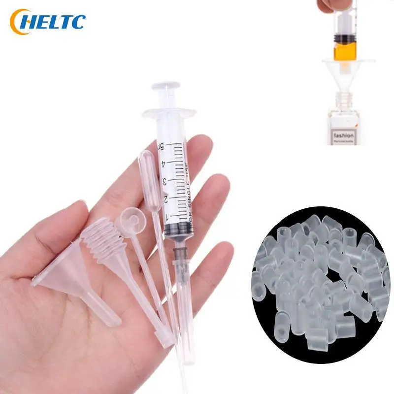 50Pc/pack 1set Perfume Dispenser Syringe Special Needle Mini Refillable Perfume Converter Perfume Dispenser Portable Refill Tool