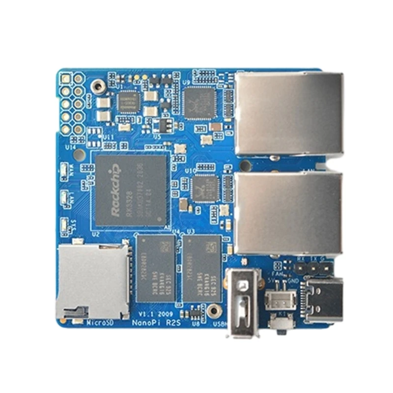 

Мощный мини-маршрутизатор NanoPi R2S, 2 порта Ethernet, Openwrt/LEDE, макетная плата, Прямая поставка