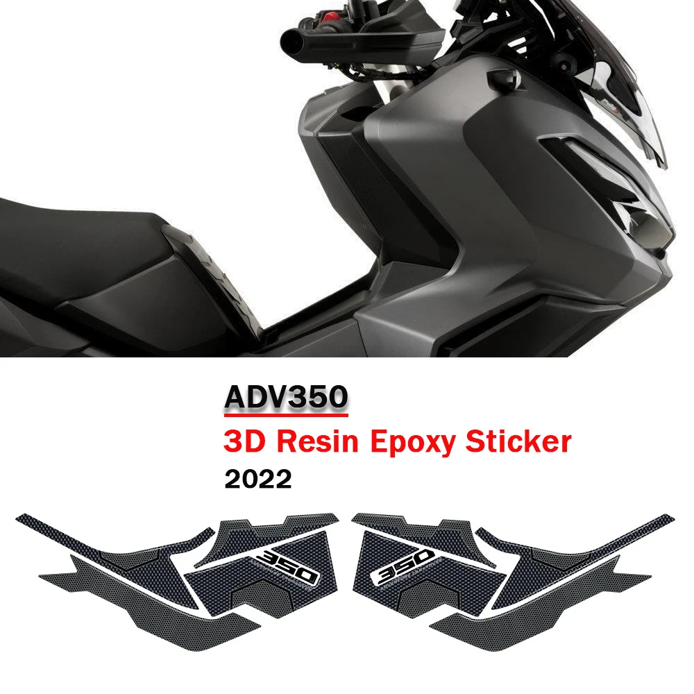 

For HONDA ADV350 3D Resin Epoxy Stickers ADV 350 2022 Accessories Side boomerang Tank Pad Anti Scratch Decal Non-slip TankPad