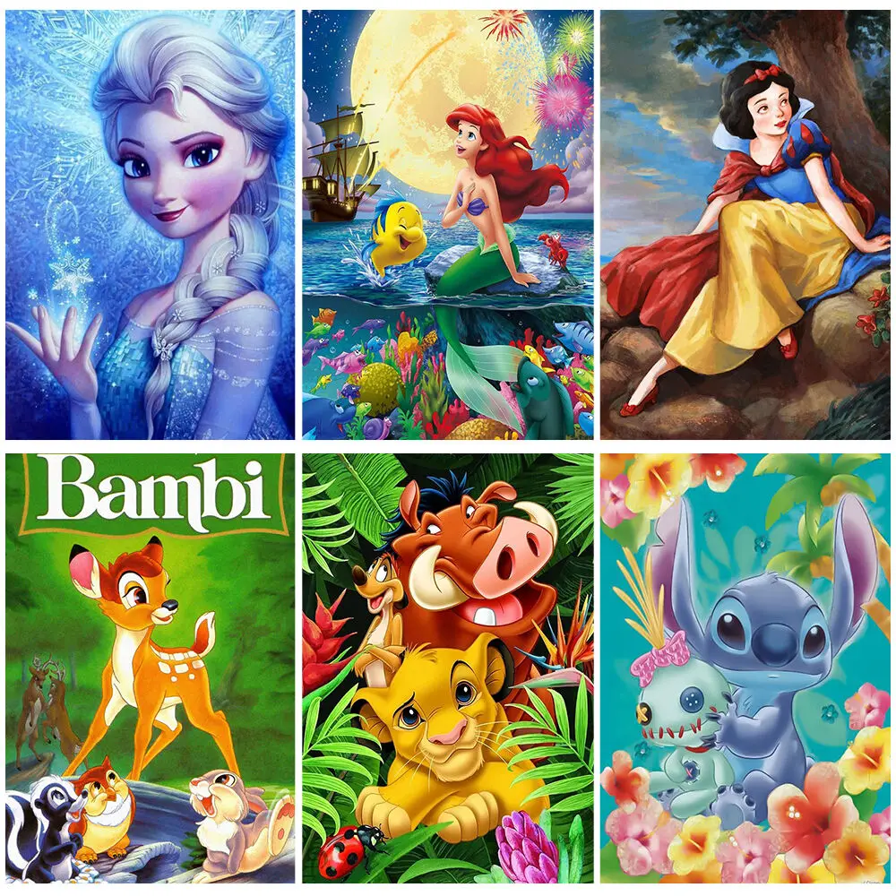 

Disney 5D Diamond Painting Cartoon Princess The Lion King Picture Of Rhinestones Mosaic Decorative Paintings New Arrivals