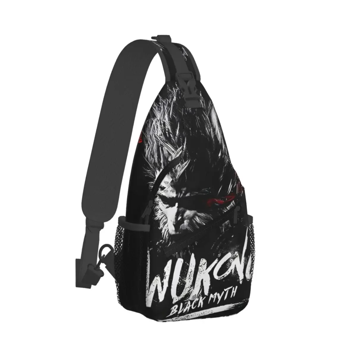 Black Myth Wukong Sling Bag Chest Crossbody Shoulder Sling Backpack Travel Hiking Daypacks 2024 3A Video Game Printed Pack