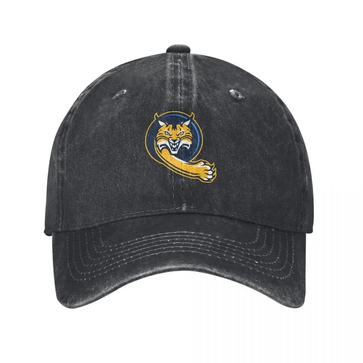 

Original Logo Quinnipiac Bobcats Baseball Cap derby hat Cosplay Snap Back Hat New Hat Men Hats Women's