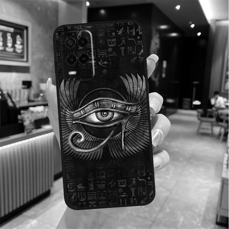 Egyptian Eye Of Horus For OPPO A17 A16 A15 A54 A74 A76 A96 A52 A72 A5 A9 A31 A53 A77 A91 A93 A54s A57s Phone Case