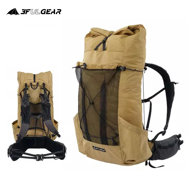 

3F UL GEAR 35+10L Backpack Women Men Outdoor Travel Bag Rucksack 70D/210D UHWMPE Lightweight Trekking Camping Hiking Backpack