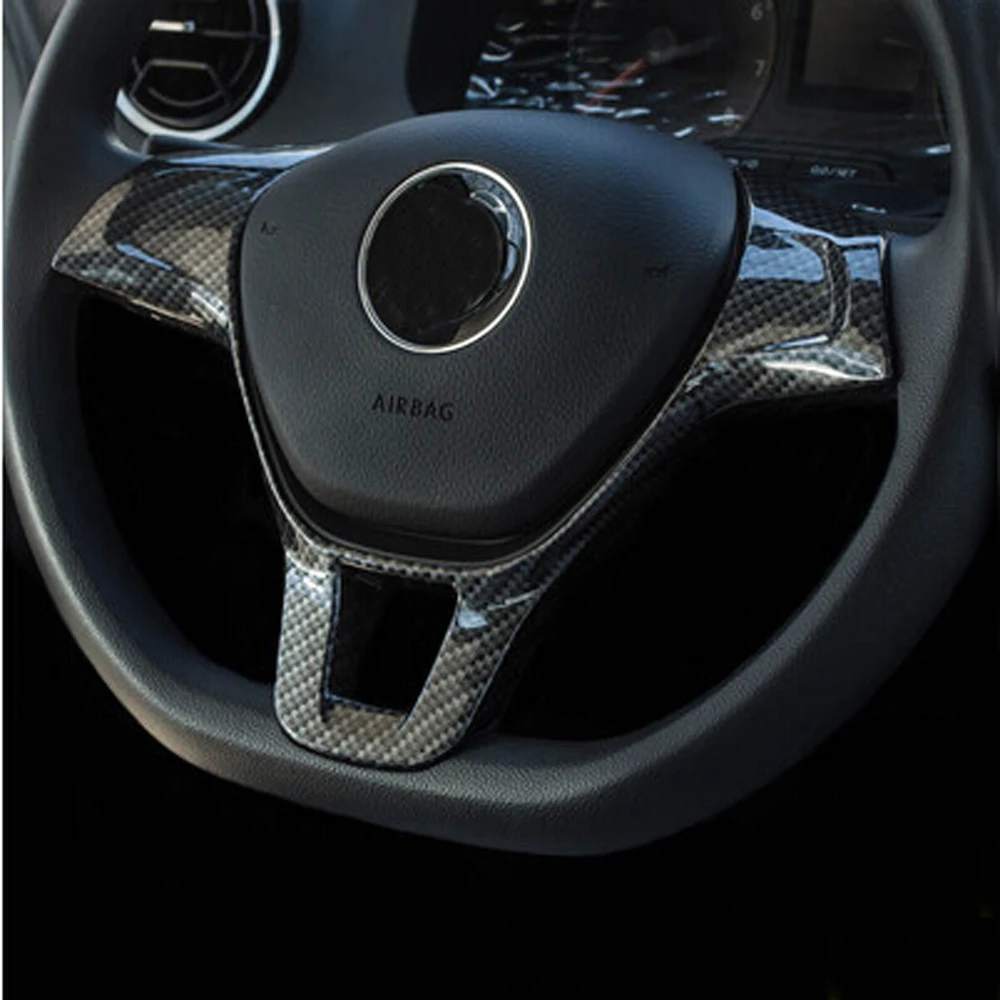 Car accessories Steering Wheel Trim For Volkswagen T-ROC C-TREK T-Cross TAYRON Phideon Teramont Atlas Arteon Fox MULTIVAN Sharan