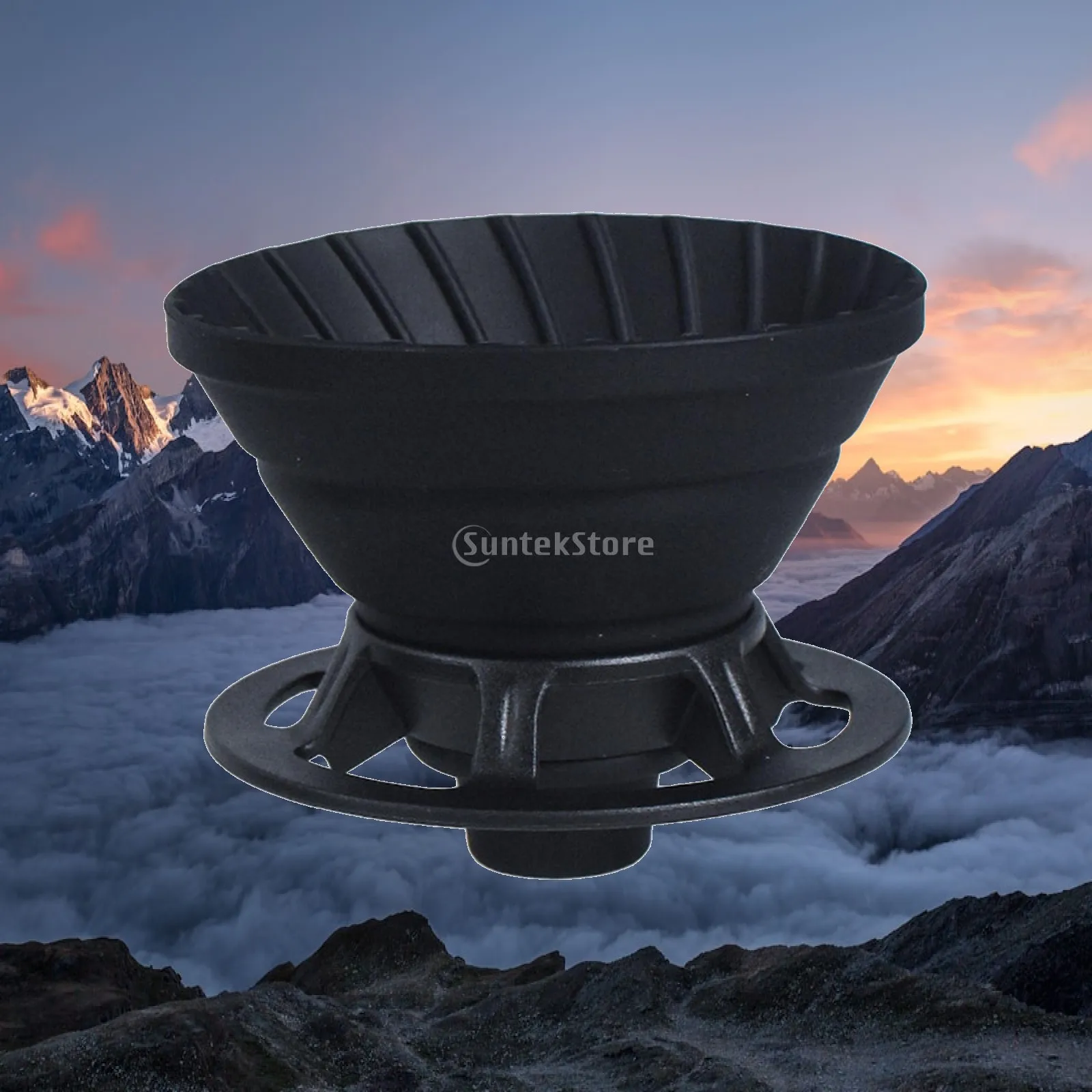 Reusable Collapsible Coffee Dripper Silicone Pour over Filter for Camping Hiking Backpacking Portable Espresso Maker Compatible