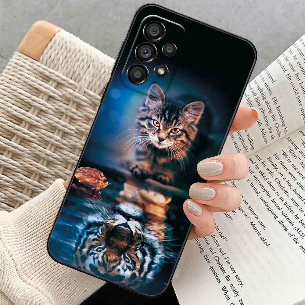 For Samsung A53 5G Case Galaxy A23 A33 5G Cartoon Cat Painted Soft Silicone Back Cover For Samsung Galaxy A73 A53 5G Funda Coque