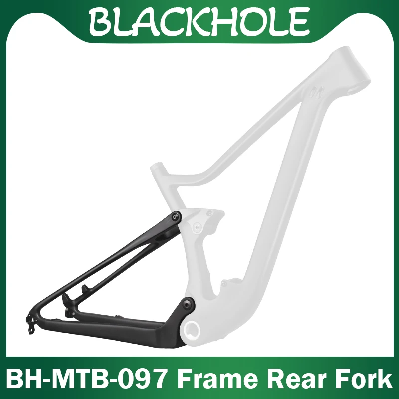 Carbon Full Suspension Frame Rear Fork for BH-MTB-077/097/107 Model Bike Frame Thru Axle 148x12mm Fit For 29inch Max 2.35 Tire