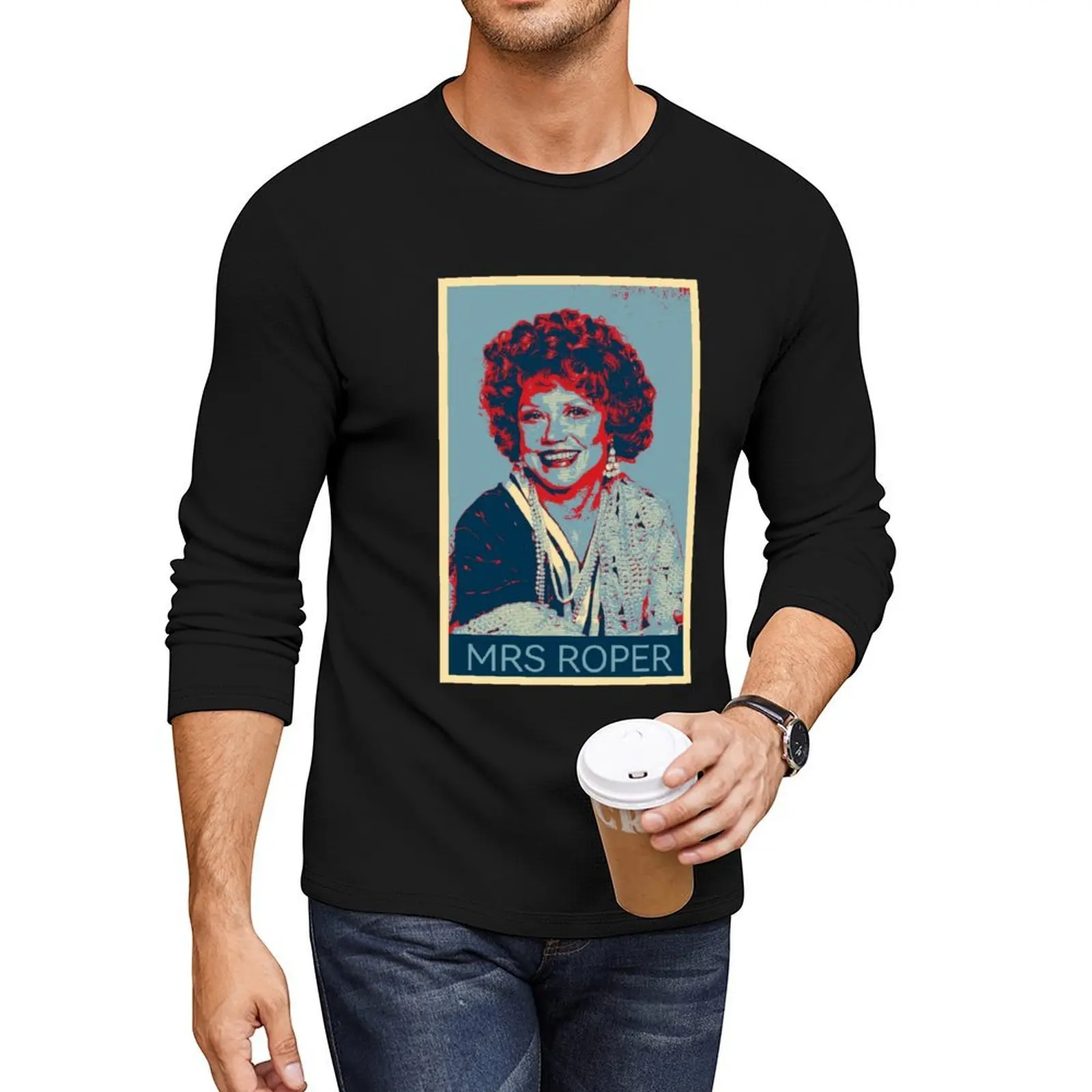 

Mrs Roper Long T-Shirt vintage t shirt funny t shirts t shirt man korean fashion mens graphic t-shirts anime