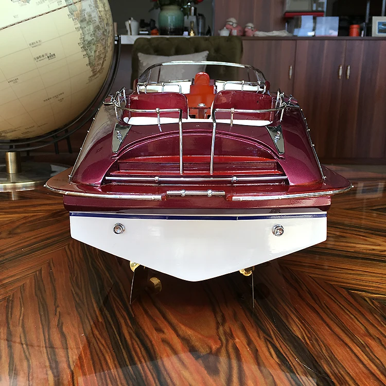 Fosley 1:10 Riva Rama Replica L90 Limited High-end Wood Resin Alloy Simulation Static Yacht Model Gift