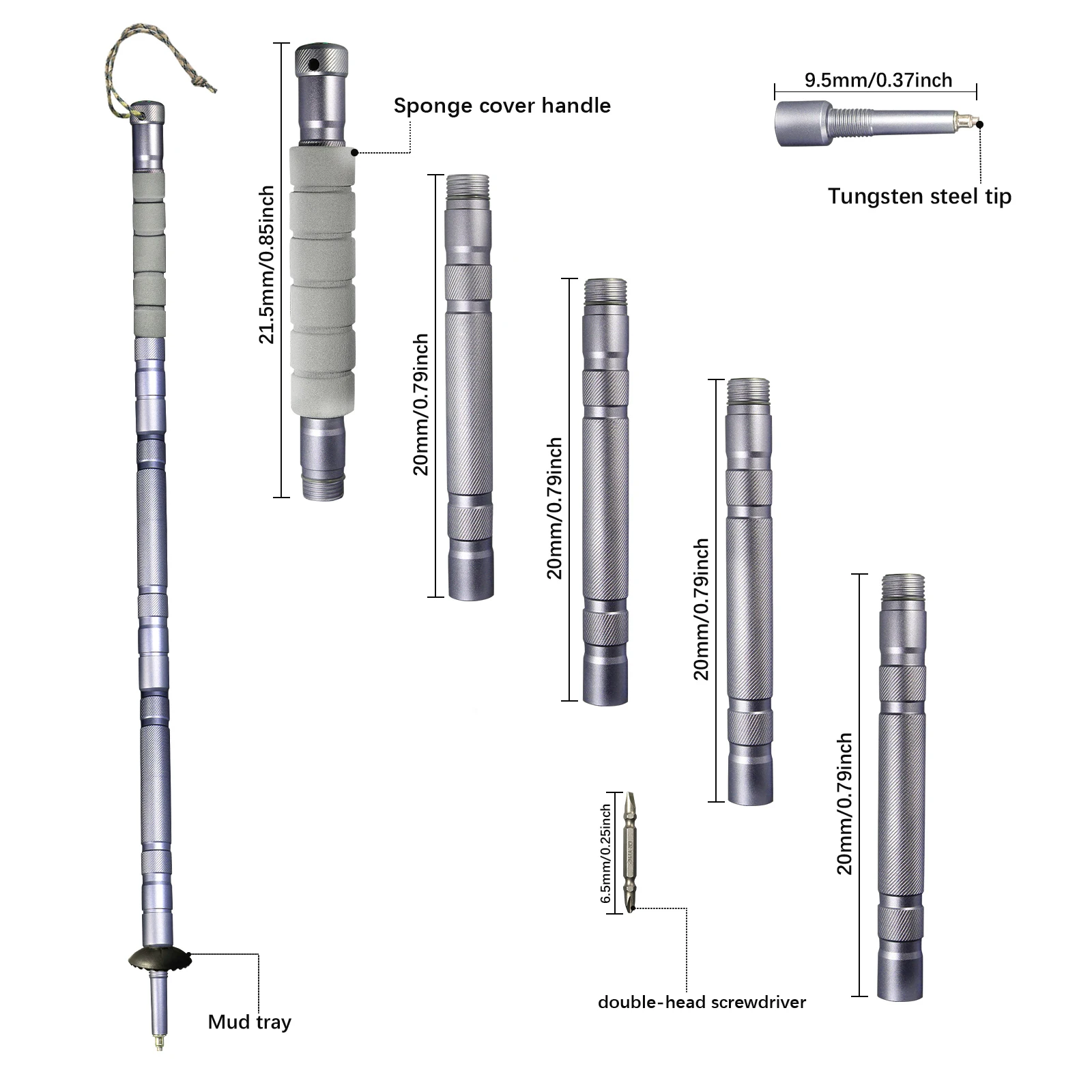 Bâton de randonnée multifoncti - Folding Walking Sticks Hiking Adjustable avis et prix