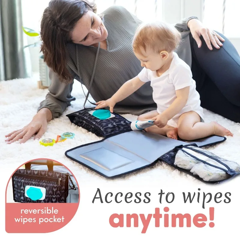 Kopi Baby Portable Diaper Changing Pad Multifunctional Waterproof Baby Cloth Pad Stroller Folding Diaper Pad