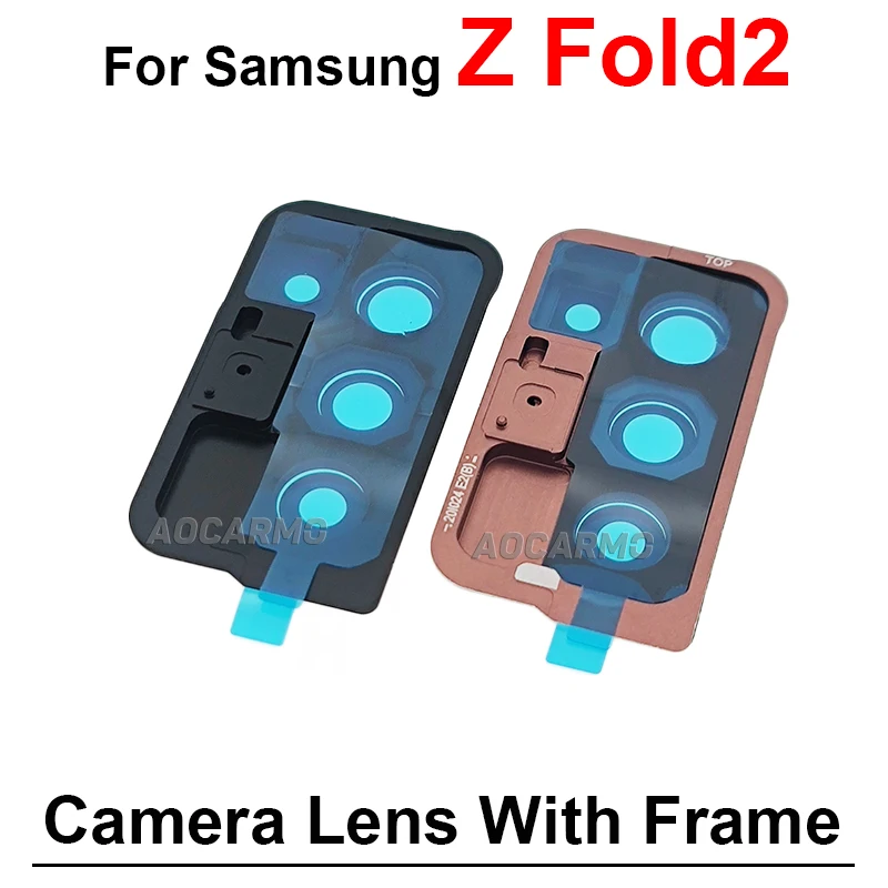 For Samsung Galaxy Z Fold 2 3 4 5 Fold2 fold3 Fold4 Fold5 Rear Back Camera Lens With Frame Replacement Part F926 F9160 F936 F946