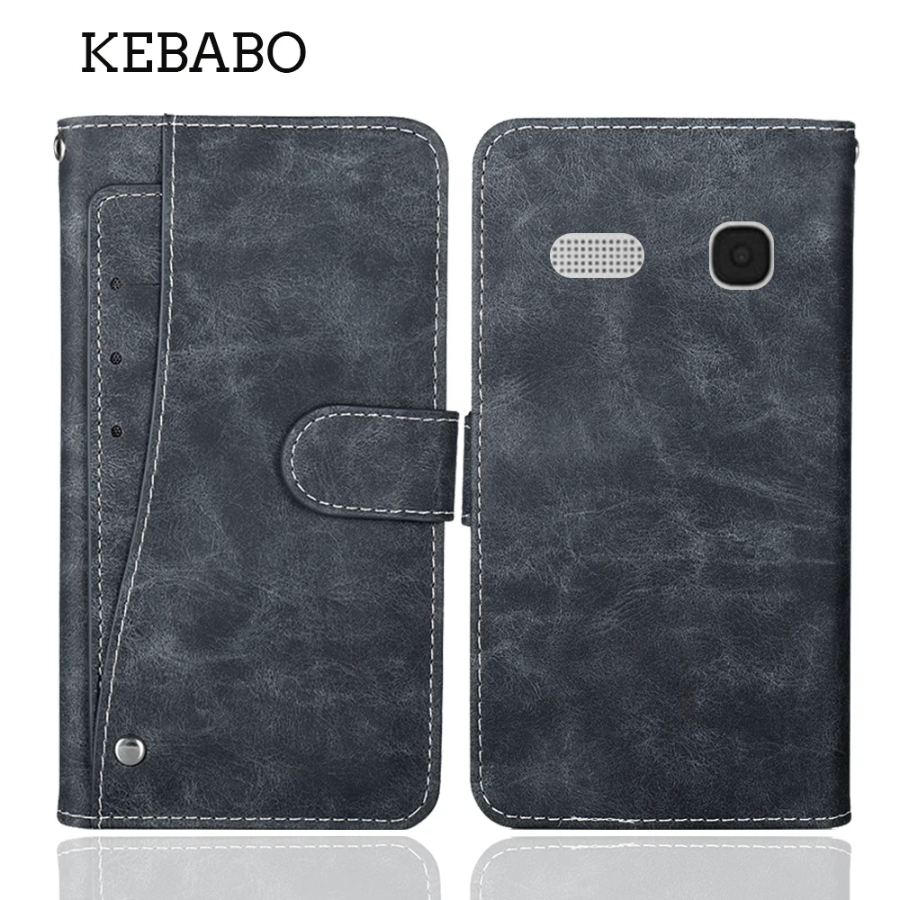 Кожаный кошелек Alcatel ONETOUCH POP C2 4032D, модный роскошный защитный чехол на заказ, кошелек для карт, стиль книги