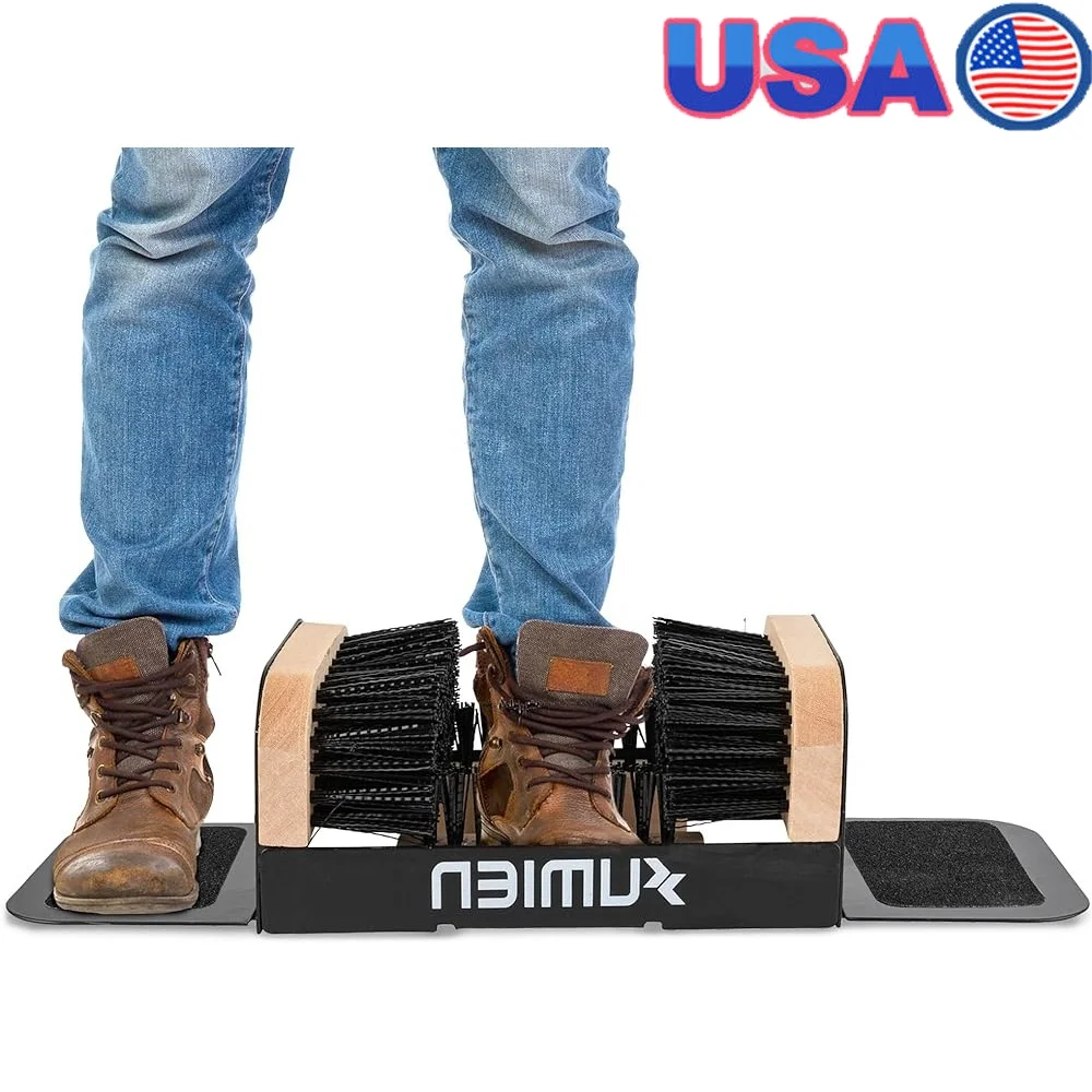 

Скребок для ботинок, щетка для чистки обуви на открытом воздухе, сверхмощный скруббер, прочный металлический каркас, жесткая щетина, легкая чистка, вся обувь