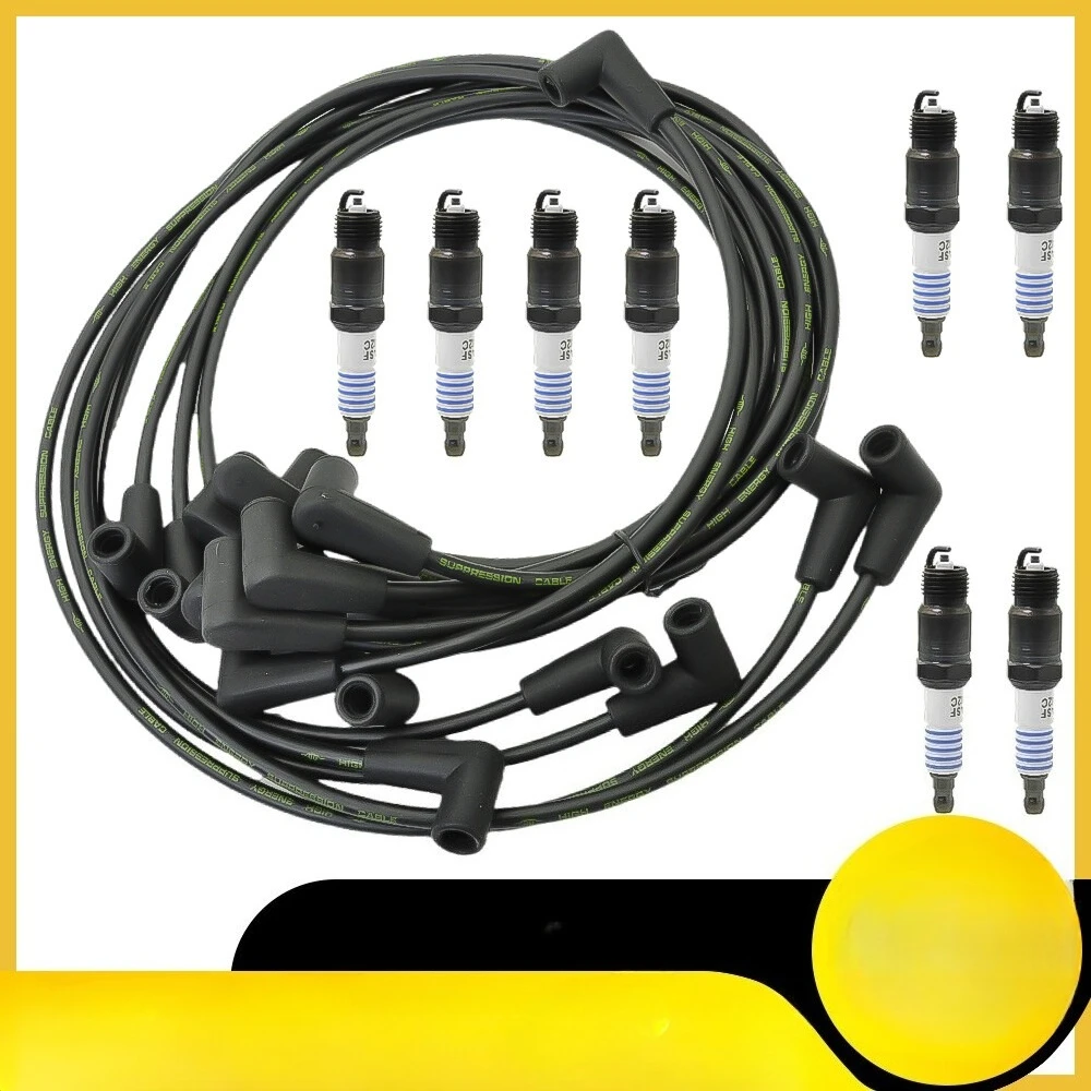 

Electronic Ignition HEI Spark Plug & Wire Set Fits For Chevy SBC BBC 454 383 350