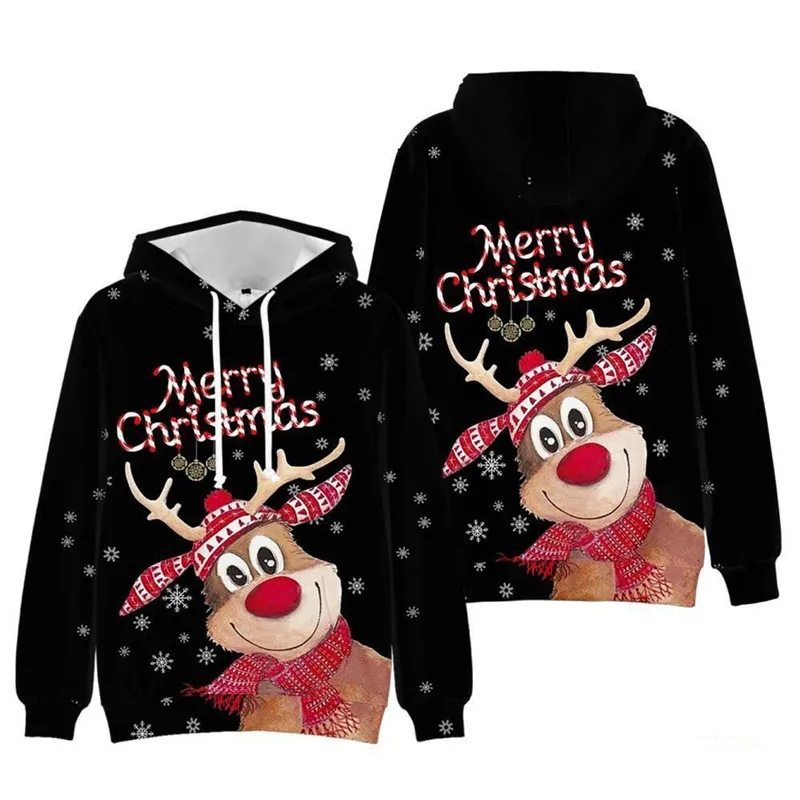 2024 Ugly Christmas Sweater Unisex Men Women Holiday Santa Elf Pullover  funny personality lovers top Autumn Winter Clothing