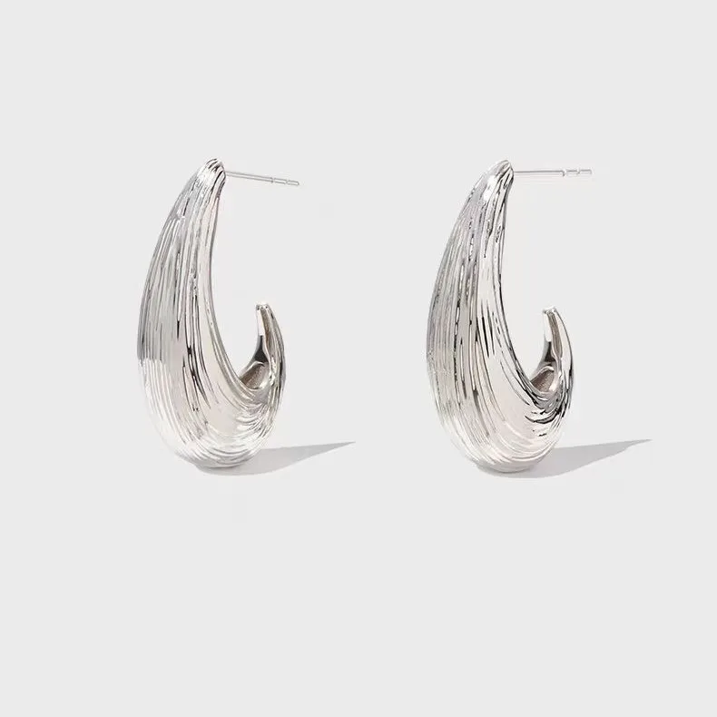 

Jenny&dave Simple Plant Shaped Seed Earrings 925 Silver Needle Jewelry Earrings Women's Earrings Ear Cuffs