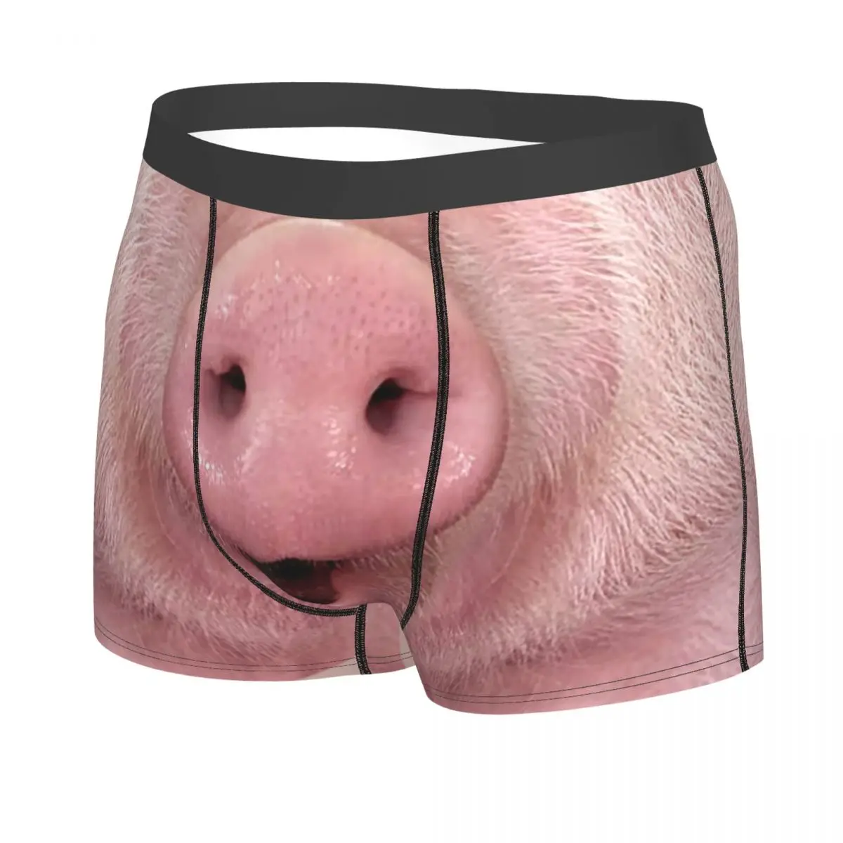 Custom Humor Pig Nose Boxers Shorts Men Piggy Briefs Underwear Funny Underpants