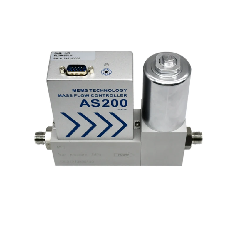 الهواء النيتروجين سبائك الألومنيوم كتلة تدفق متر تحكم ماكس 500L/دقيقة موصل سريع #5