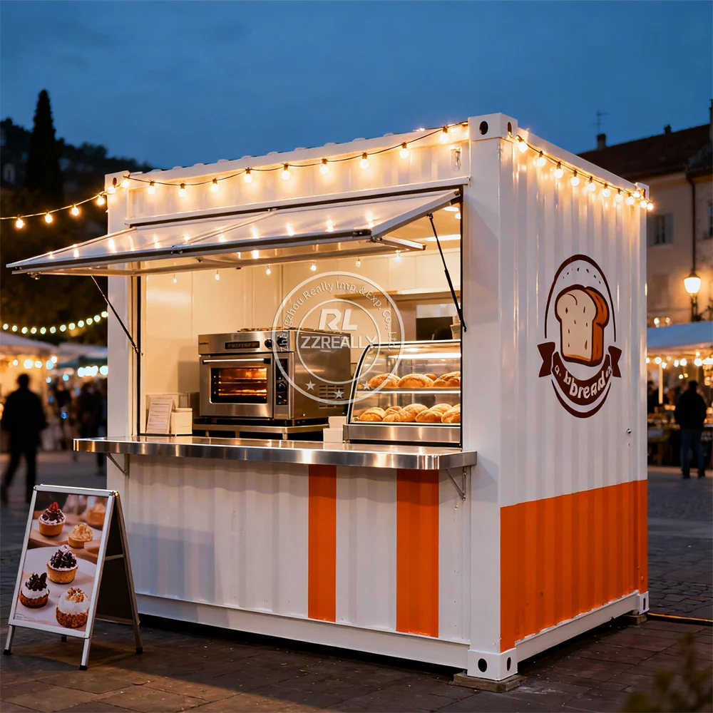 Hot Selling Shipping Containers Restaurant Kitchen Container Pub Bar Kiosk Container Restaurant with Fully Equipped Kitchen