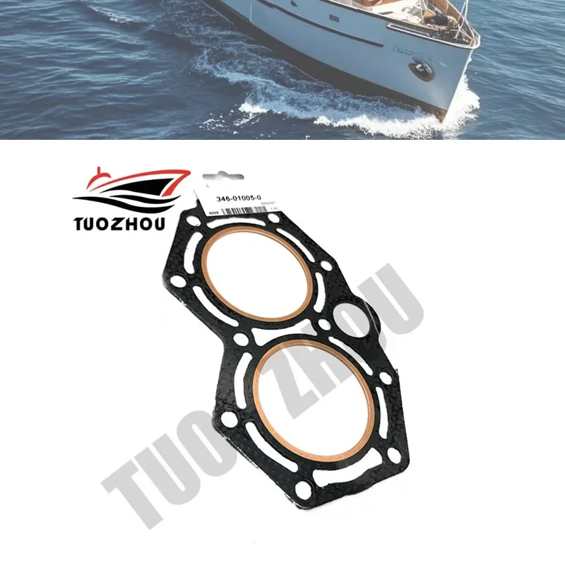Gasket Cylinder Head 346-01005   For TOHATSU NISSAN Outboard Engine 25HP 30HP 2 stroke outboard motor 346-01005-1 346-01005-0