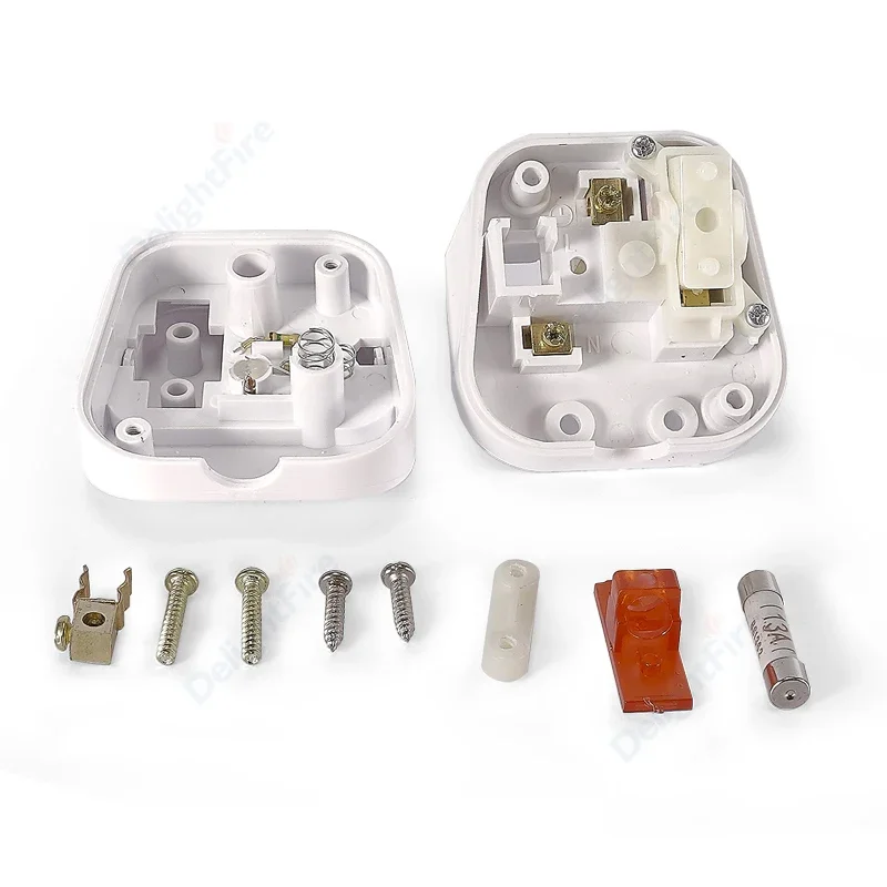 UK Plug Replacement Rewireable Adapter With ON OFF Swtich British Electrical Socket AC Outlet Wire Plug Power Converter Socket