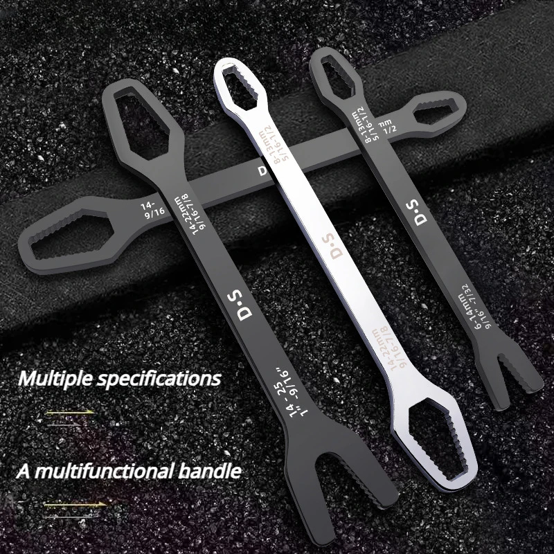 

8-22mm Universal Torx Wrench Board Adjustable Double-head Torx Spanner Self-tightening Glasses Wrench Multi-purpose Hand Tools