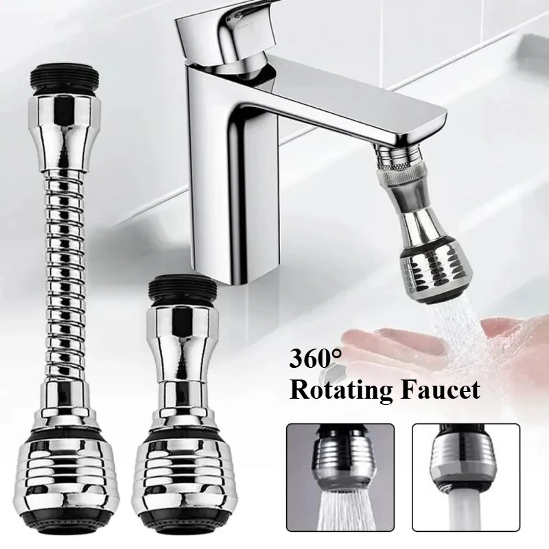 1/2PCS 360 ° Adjustment Kitchen Sink Faucet Extender Filter Spray Dual-mode Water-saving Pressurizer Household Bathroom Tool