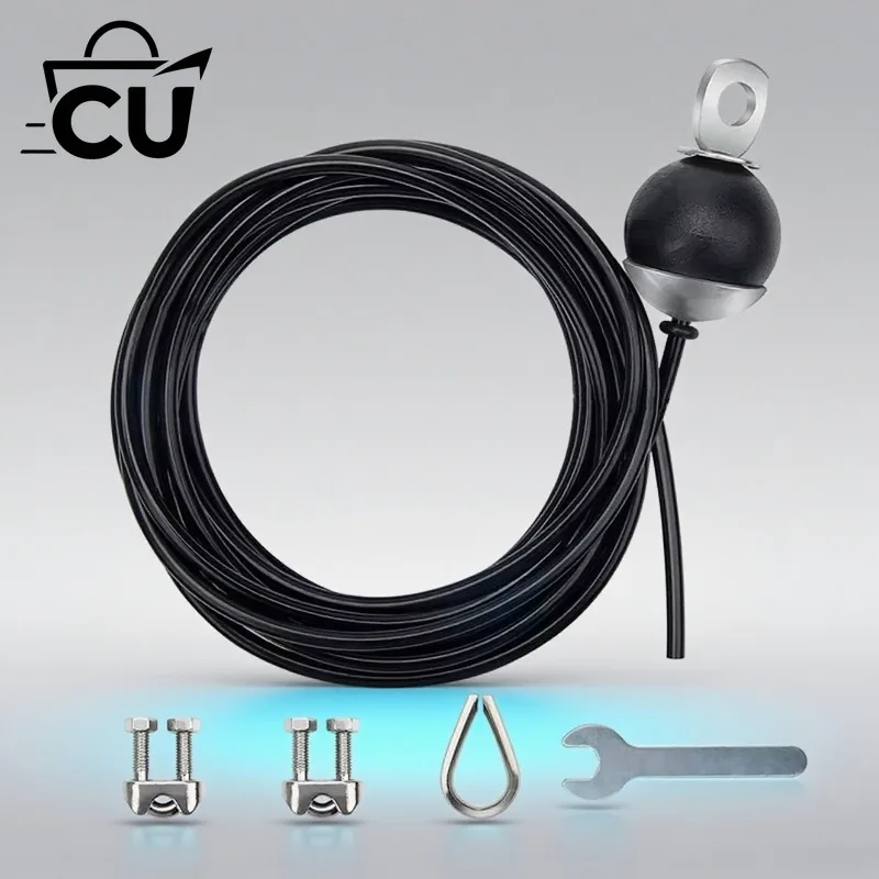 5mm Adjustable Fitness Steel Wire Rope Replacement for Cable Strength Training Pulley Machine 3-10M Length Gym Home Workout