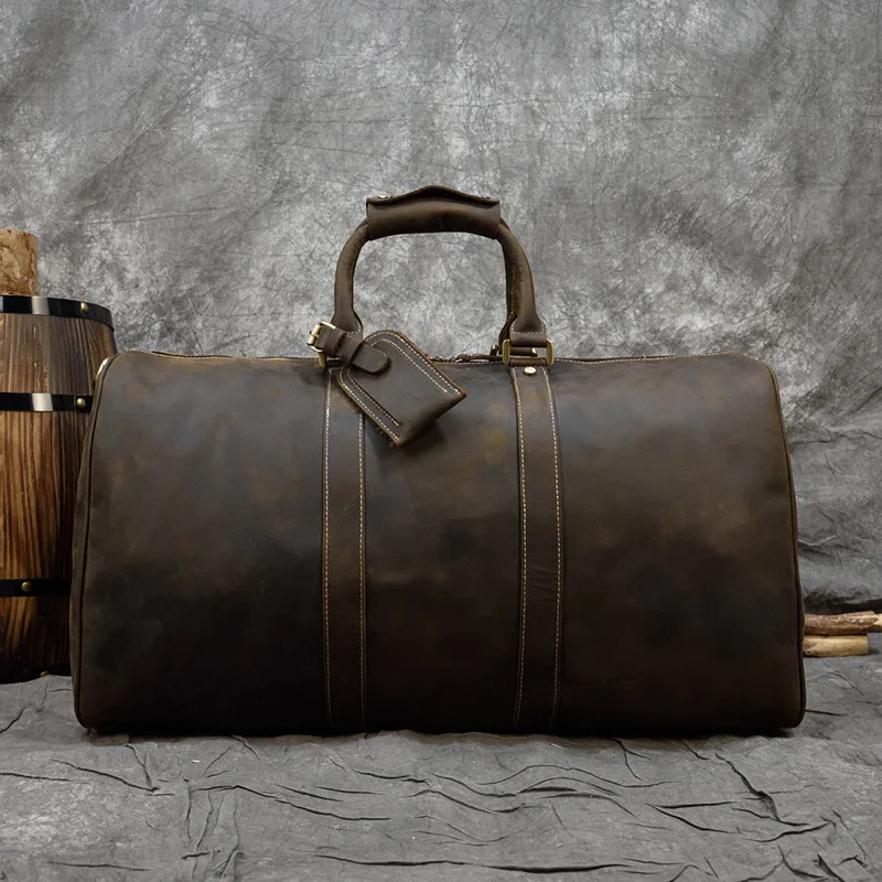 

Мужская дорожная сумка для фитнеса, деловая сумка на плечо, упаковка в стиле ретро, дорожная сумка-слинг, кожаные сумки Дорожная Сумка MHLXB