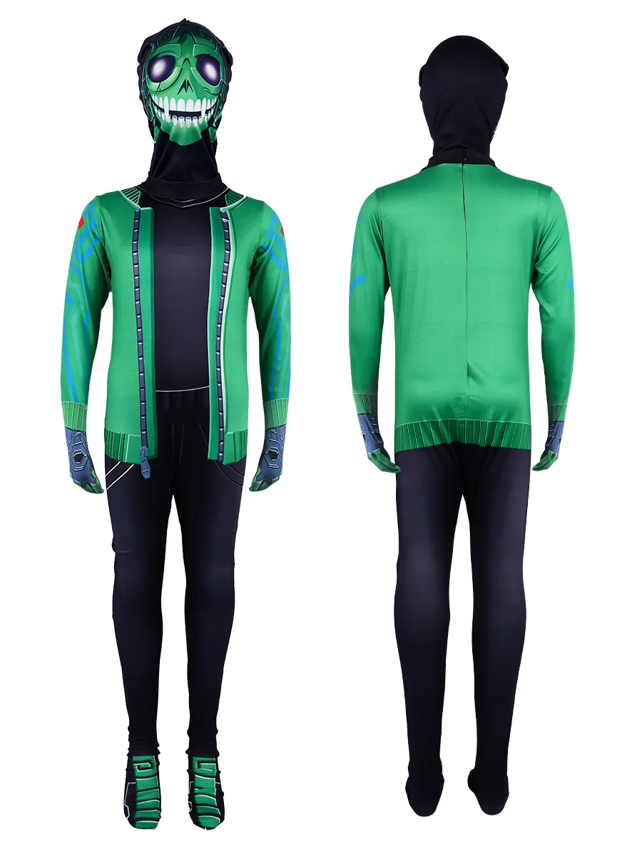 Bambini Cosplay Anime tuta Black Knight Costume Battle Royale Mezmer Cosplay Mask bambini Halloween Carnival Party Zentai body