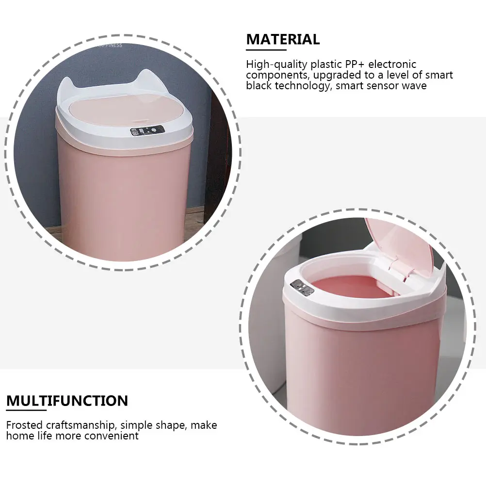 

Intelligent Induction Garbage Can Automatic Trash Can Rechargeable Smart Control Home Store Hotel Use