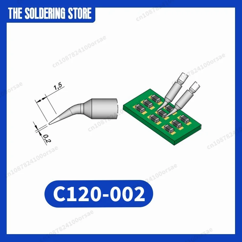 

C120-002 Cartridge Soldering Tips for JBC AM120A Tweezers Handle, PLEASE CONTACT US CHECK STOCK BEFORE BUYING