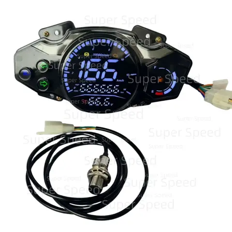 इटालिका Ws150 Ws 150 175 स्पोर्ट टैकोमीटर के लिए एलईडी स्पीडोमीटर मल्टी-फंक्शनल गेज मीटर डैशबोर्ड 8 best sales डब्ल्यूएस 150 - №3