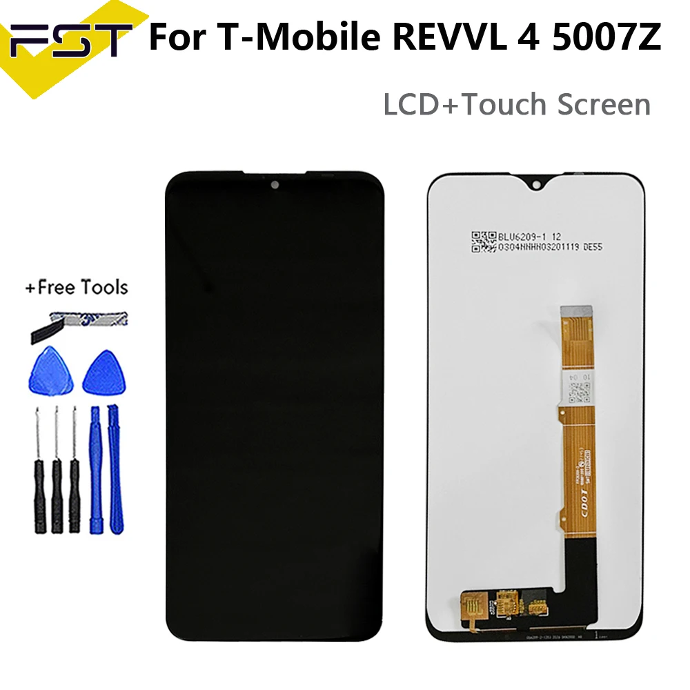 Wyświetlacz Pantalla do T-Mobile REVVL 4 5007Z V Plus V+ 5G Revvl V 4G Revvl 6 Pro 6X Revvl 7 Ekran dotykowy LCD Digitizer