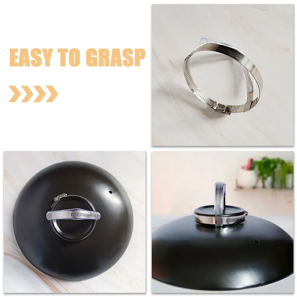 

Sturdy Reusable Pan Replacement Wear-Resistant Compact Household Pot Lid Holding Handle Large Capacity Casserole Pot Accessories