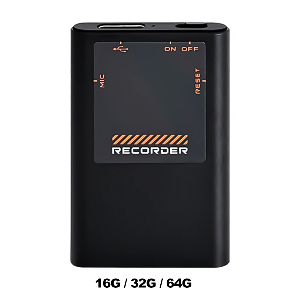 جهاز تسجيل صوتي نشط ، مسجلات رقمية ، إلغاء الضوضاء AI ، تشغيل للمقابلات ، الاجتماع ، الفصل الدراسي ، 16 ، 35 ، 64 جيجابايت