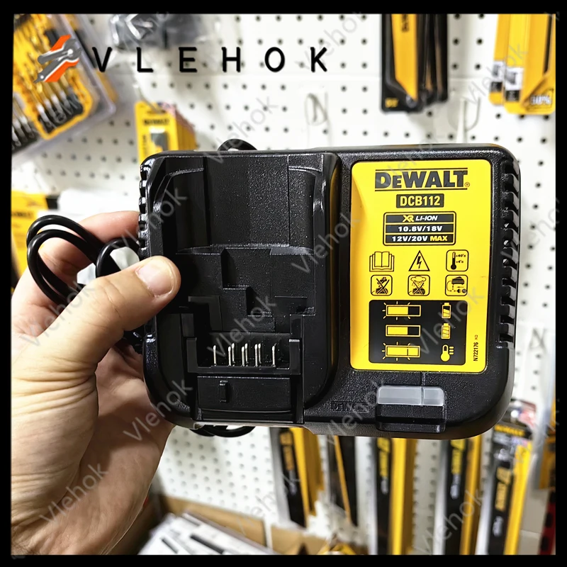 

DCB112 Lithium Battery Charger For Dewalt 10.8V 12V 14.4V 18V 20V DCB206 DCB205 DCB204 DCB203 DCB120,DCB107 DCB115 DCB105