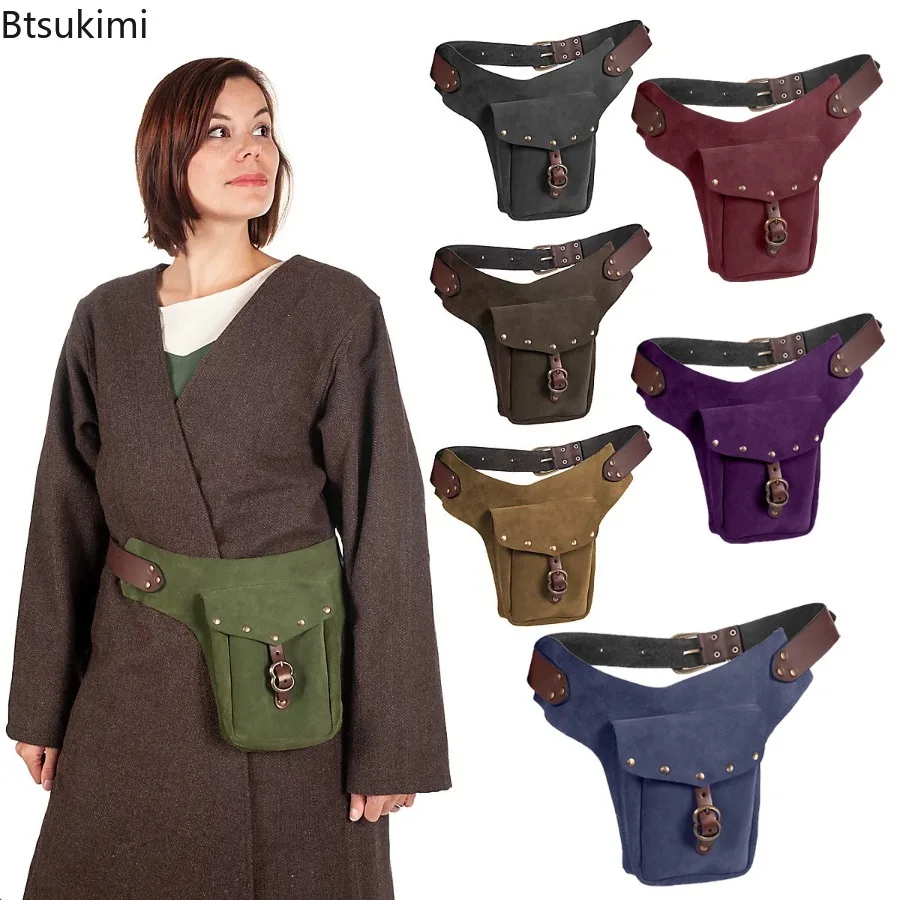 

Viking-style Medieval Retro Waist Bag Belt Pouch Coin Purse High-quality Adult Waist Bag Cool and Handsome Cosplay Costume Props