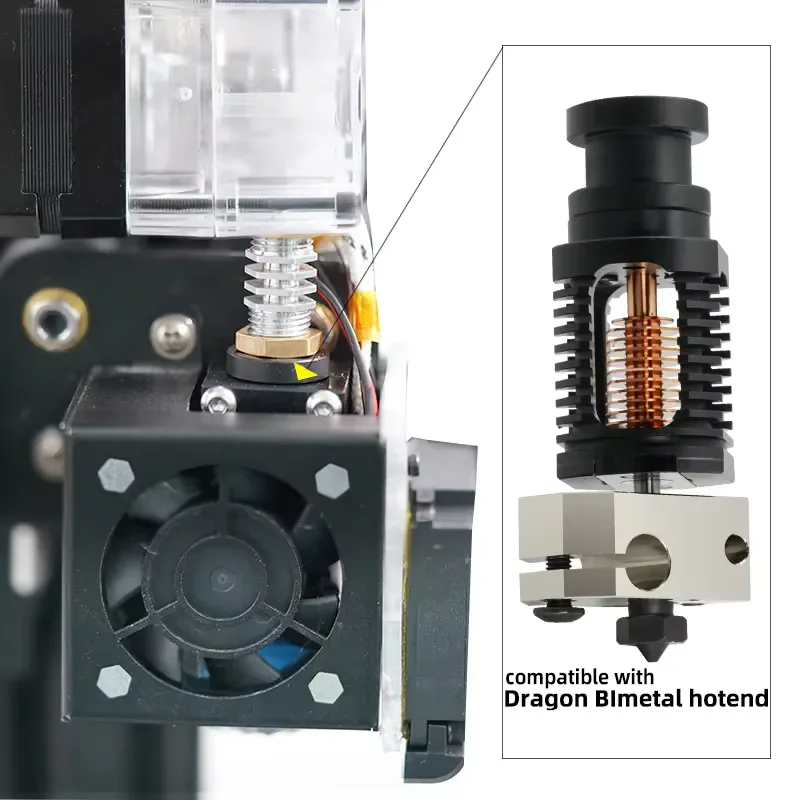 Compatible With E-3D drago-n V6 3D Printer Hotend High Flow Bimetal Heatbreak For V0.1 V2.4 Pursai3 MK2S MK3 Titan Extruder