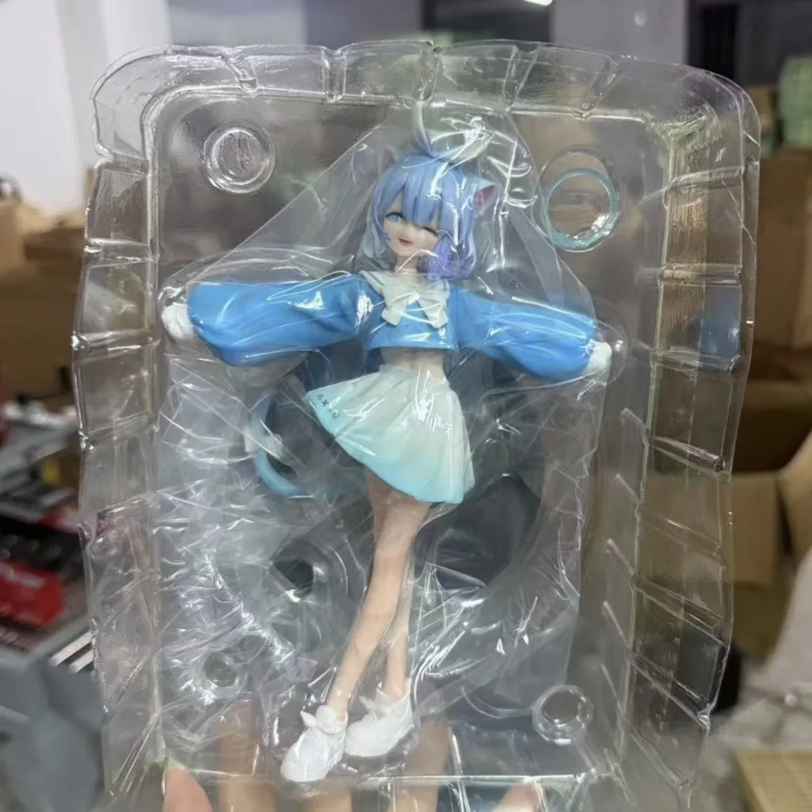 Archivio blu Arona Uniforme da marinaio Personaggio anime Merce Kawaii Action Figure Modello Doll Desktop Decor Ornamento Regali Otaku